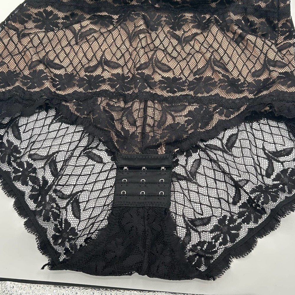 Skinnygirl lace shaper XL Style 776154 black bodysuit - Picture 4 of 7